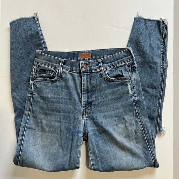 MOTHER The Vamp Fray Crazy Like a Fox Jean Distressed Sz 27 - Picture 5 of 14